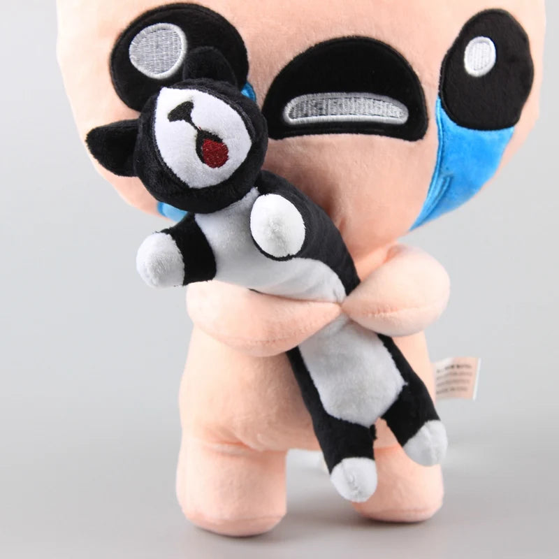 30cm The Binding of Isaac Plush – Isaac with Black Cat