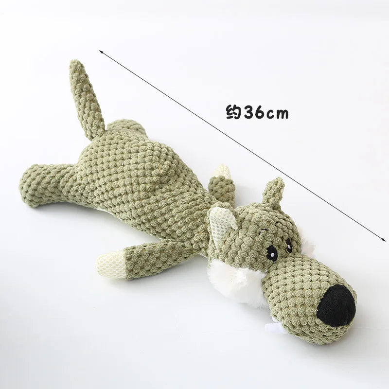 Plush Puppy Dog Chew Toy – Squeaky Pet Toy for Small Dogs