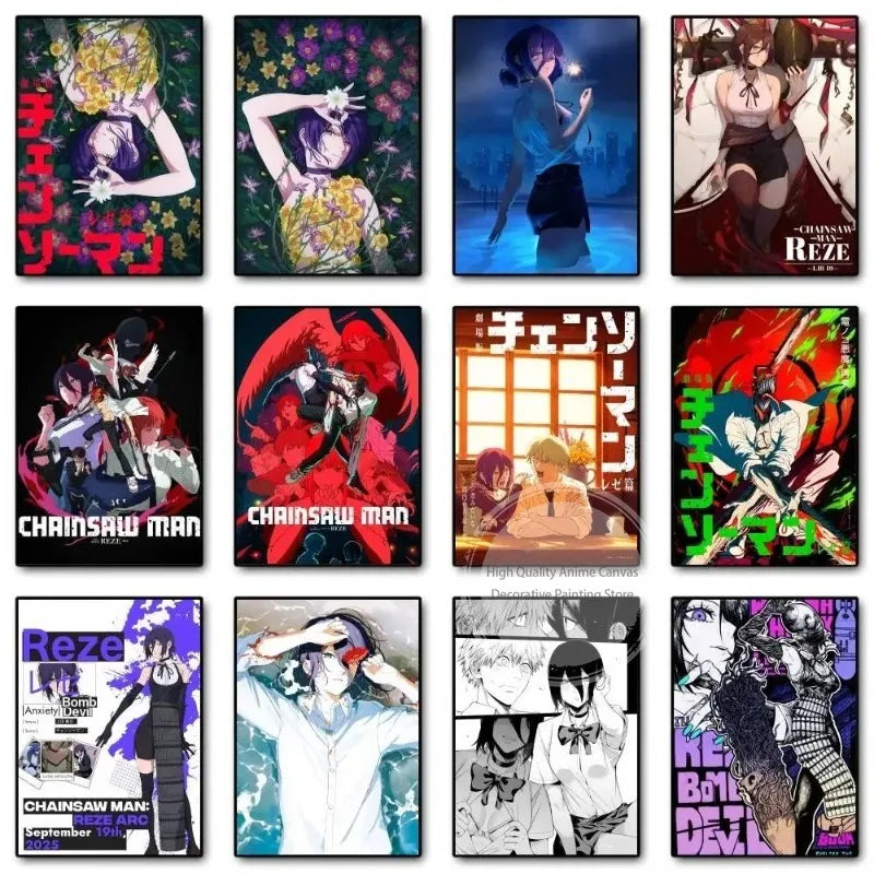 Chainsaw Man Reze Arc Wall Art Print