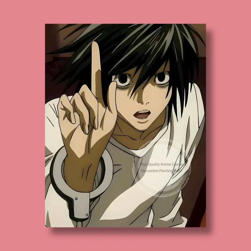 Death Note Light Yagami & L Anime Poster