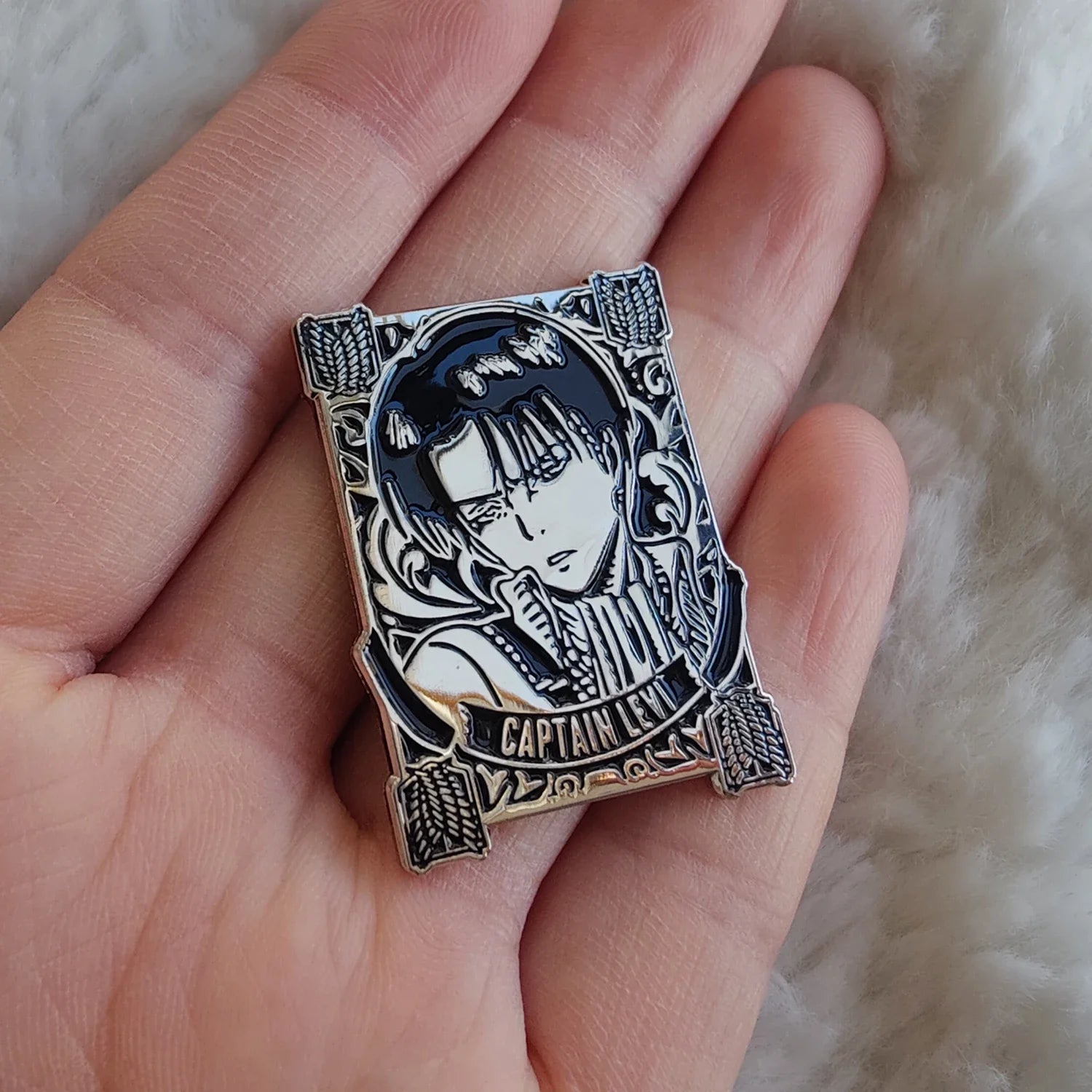 Captain Levi Enamel Pin