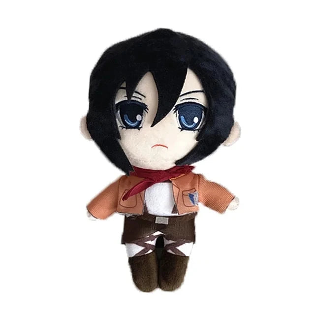 20cm Attack on Titan Plush – Levi, Eren & Mikasa
