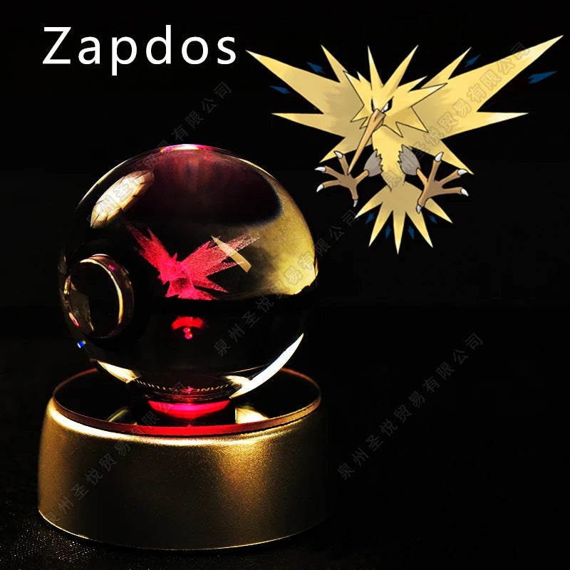 Pokemon Crystal Ball 3D Night Light Lamp