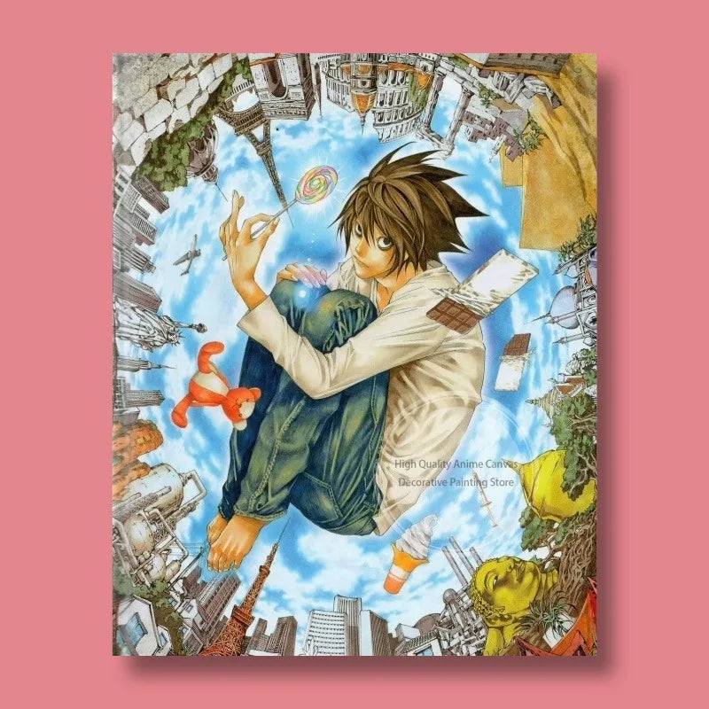 Death Note Light Yagami & L Anime Poster