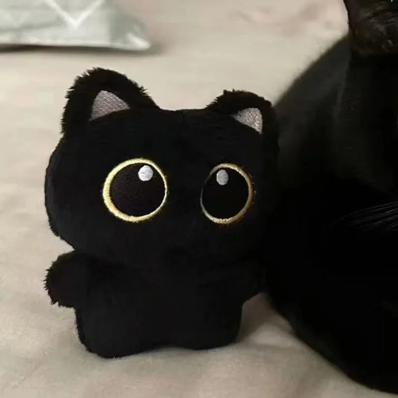 Black Cat Plush Keychain