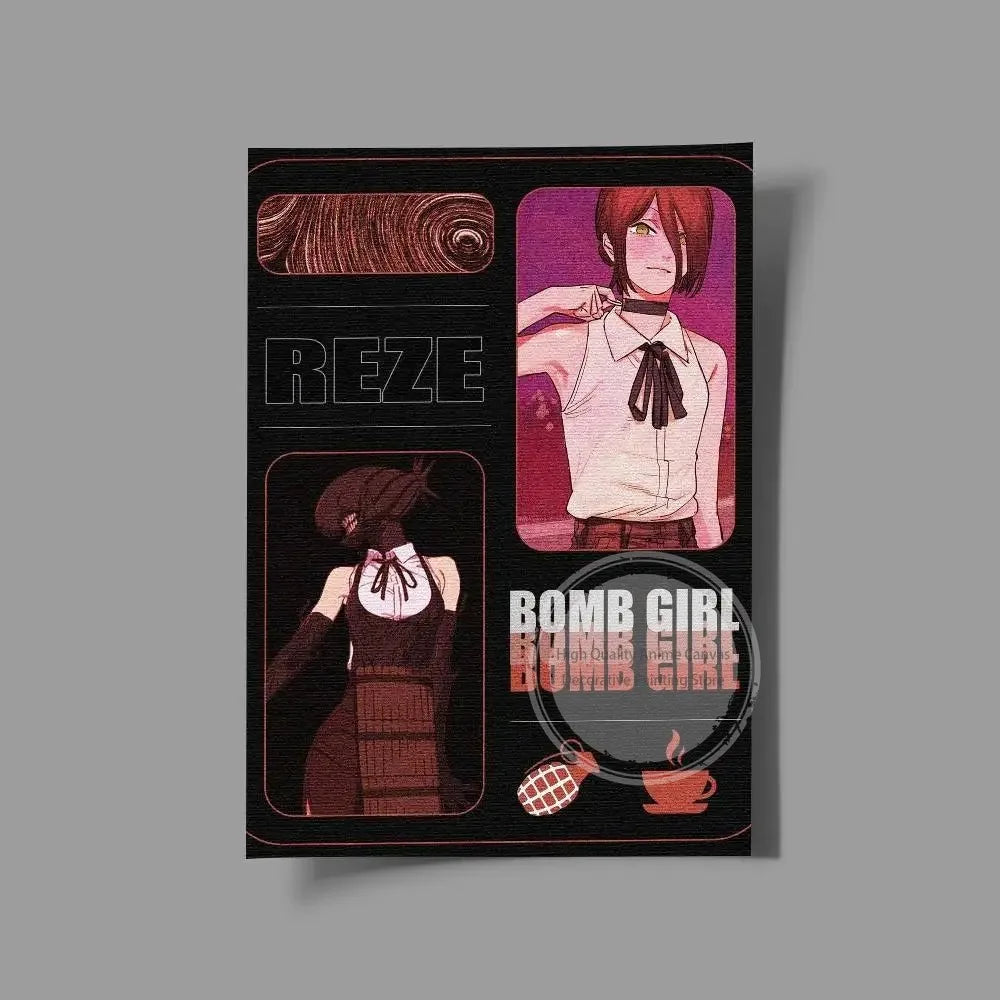 Chainsaw Man Reze Arc Wall Art Print