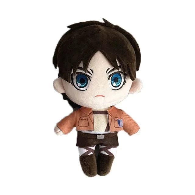 20cm Attack on Titan Plush – Levi, Eren & Mikasa