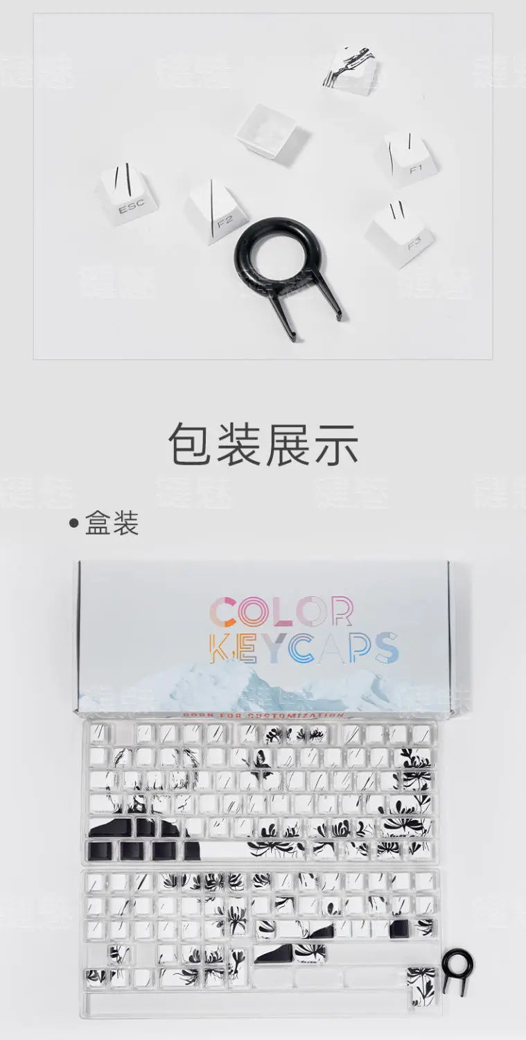 Kaneki Ken Translucent PBT Keycaps – 130 Keys Cherry Profile (MX)