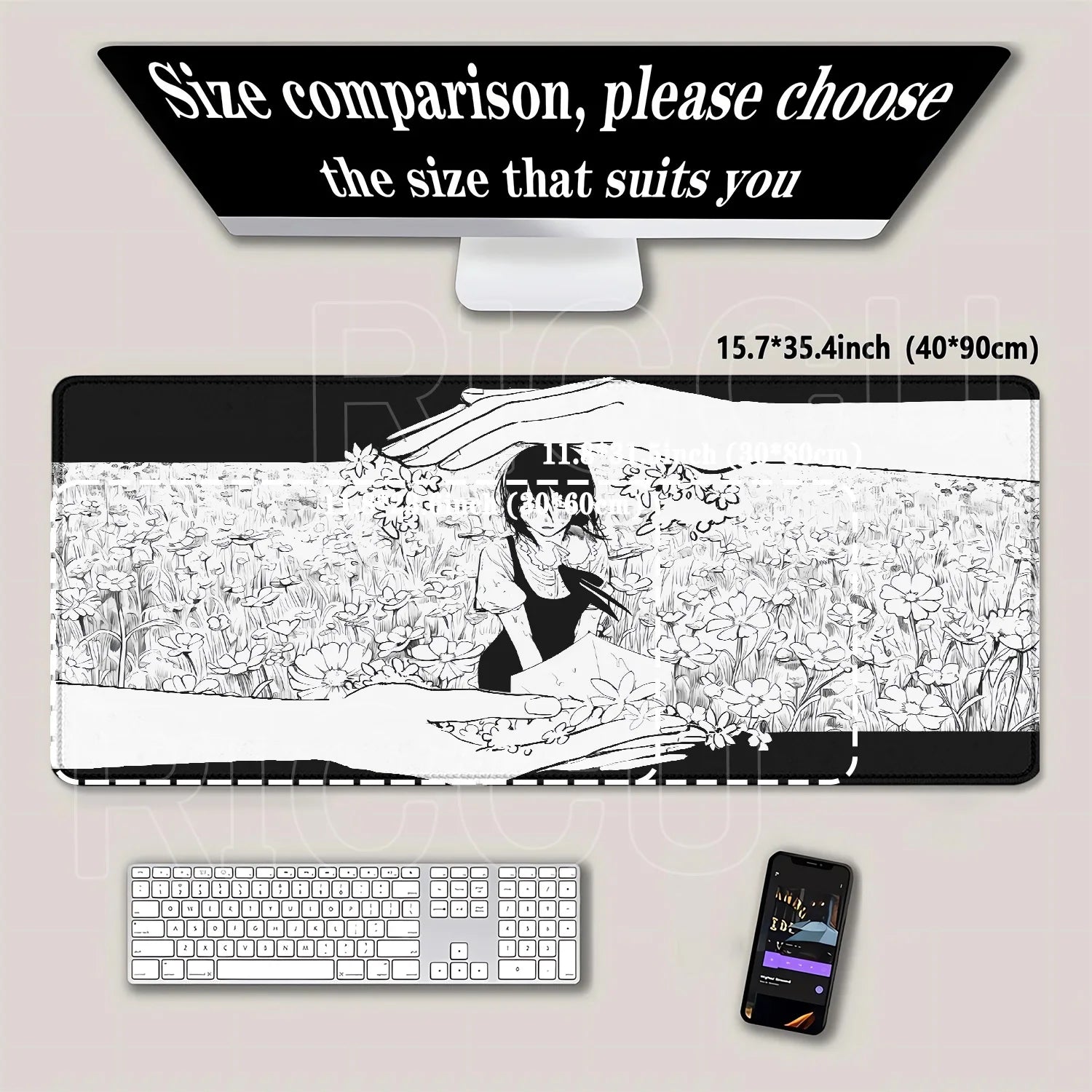 RICCU Chainsaw Man Reze & Makima XXL Mouse Pad
