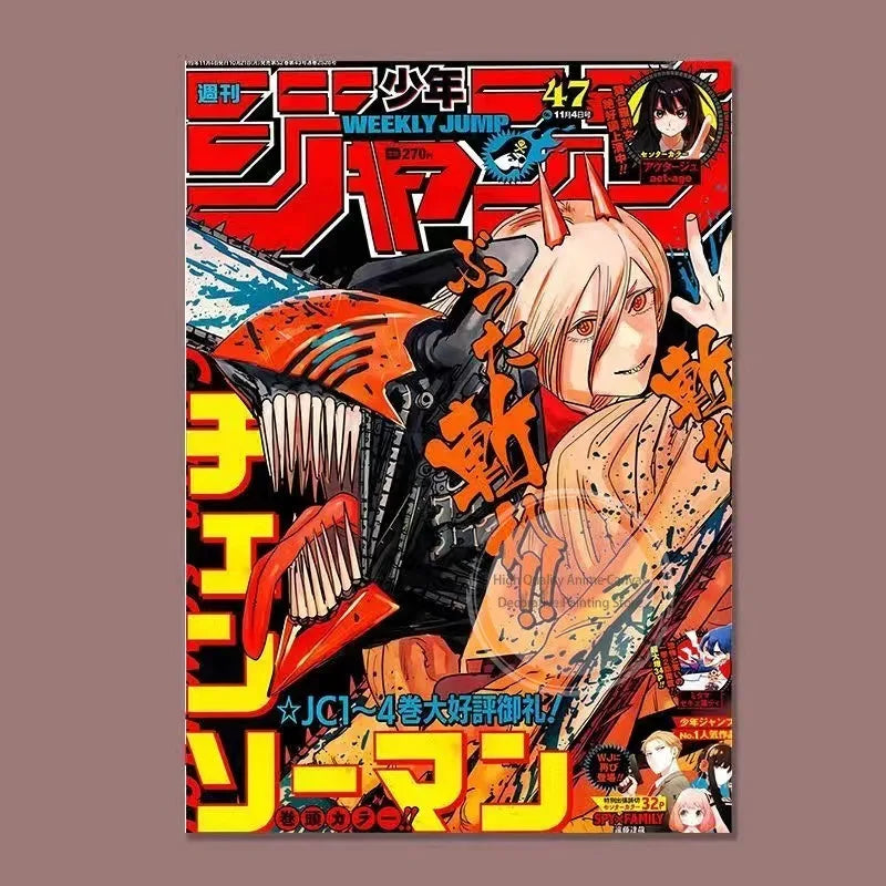Chainsaw Man Anime Magazine-Style Poster