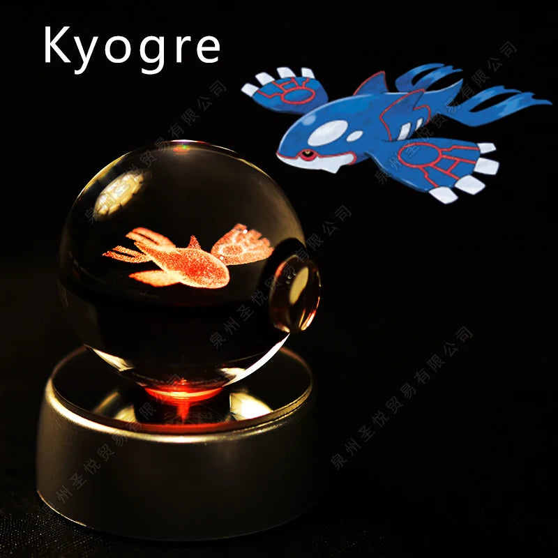 Pokemon Crystal Ball 3D Night Light Lamp