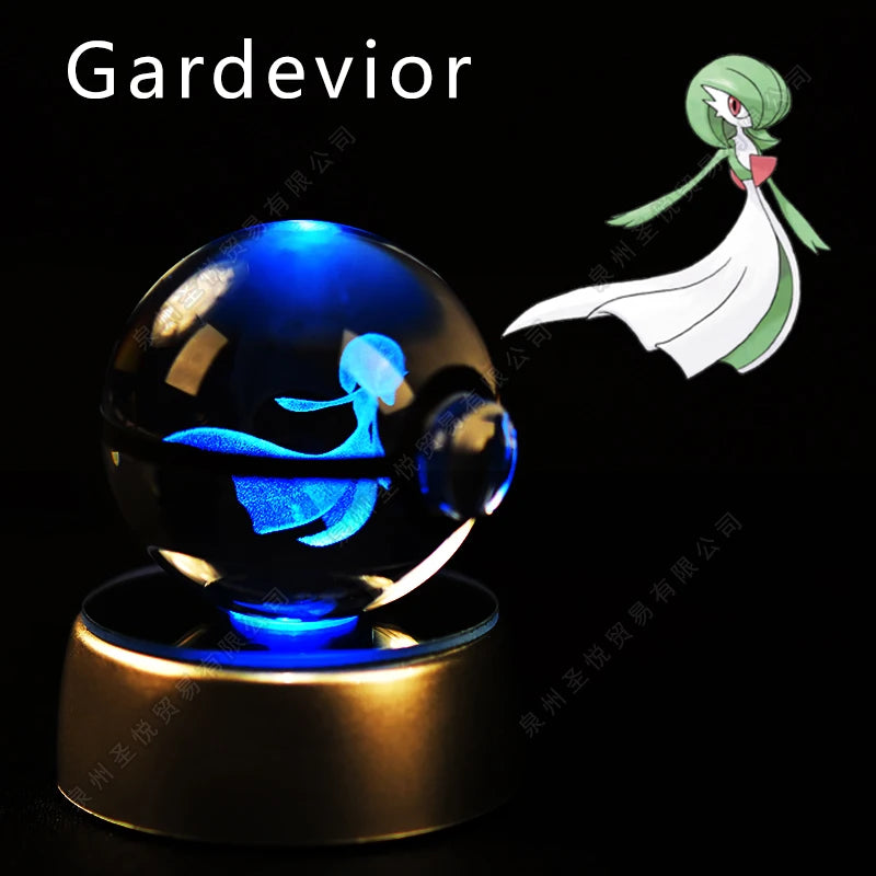 Pokemon Crystal Ball 3D Night Light Lamp