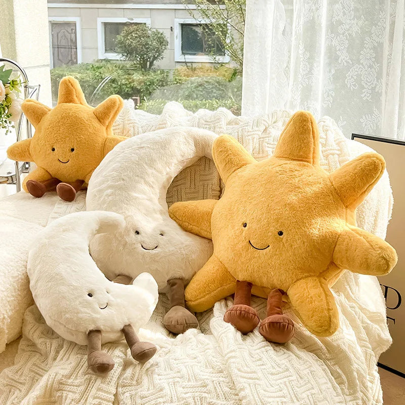 25/48cm Sun & Moon Plush Doll – Cute Kawaii Toy