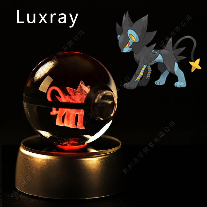 Pokemon Crystal Ball 3D Night Light Lamp
