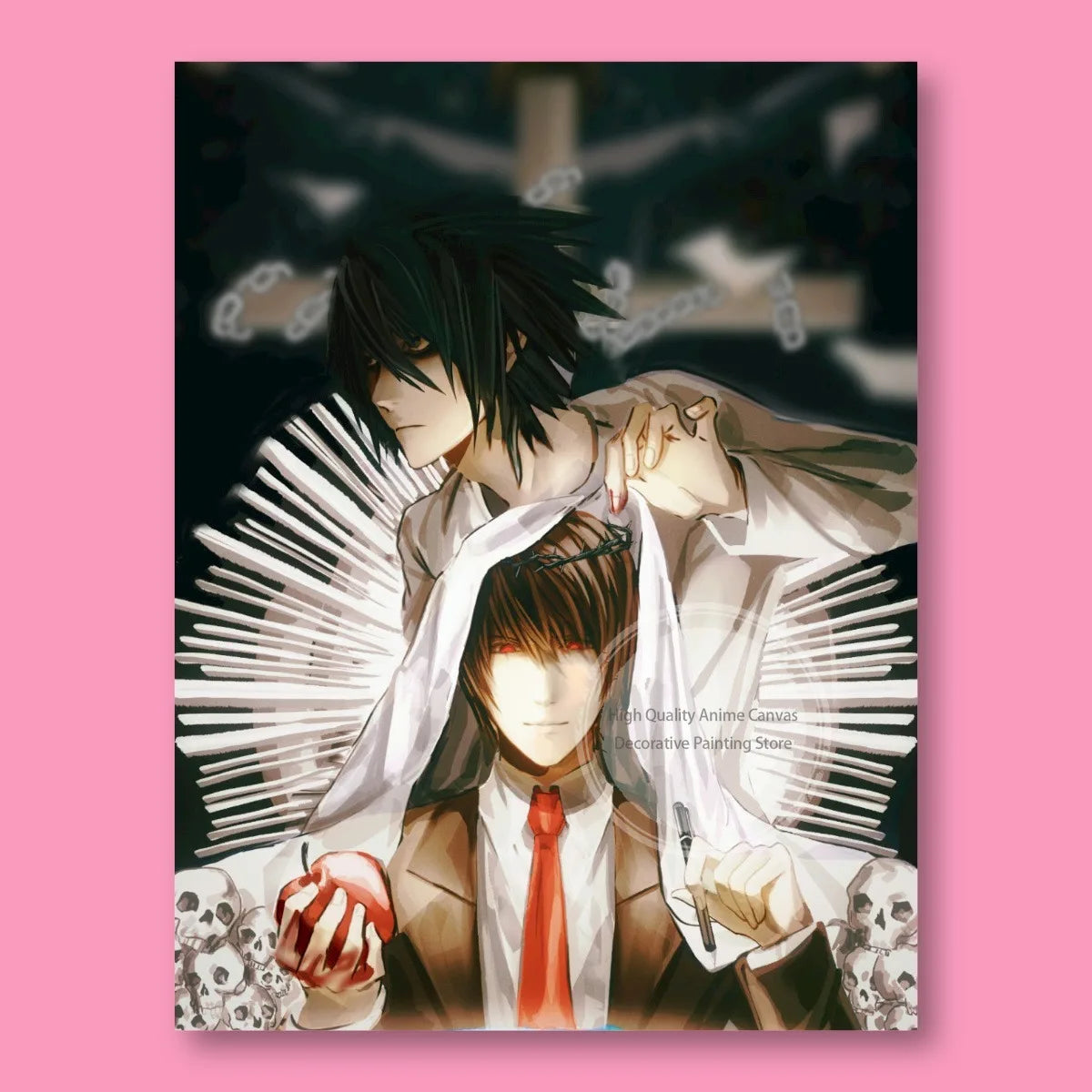Death Note Light Yagami & L Anime Poster