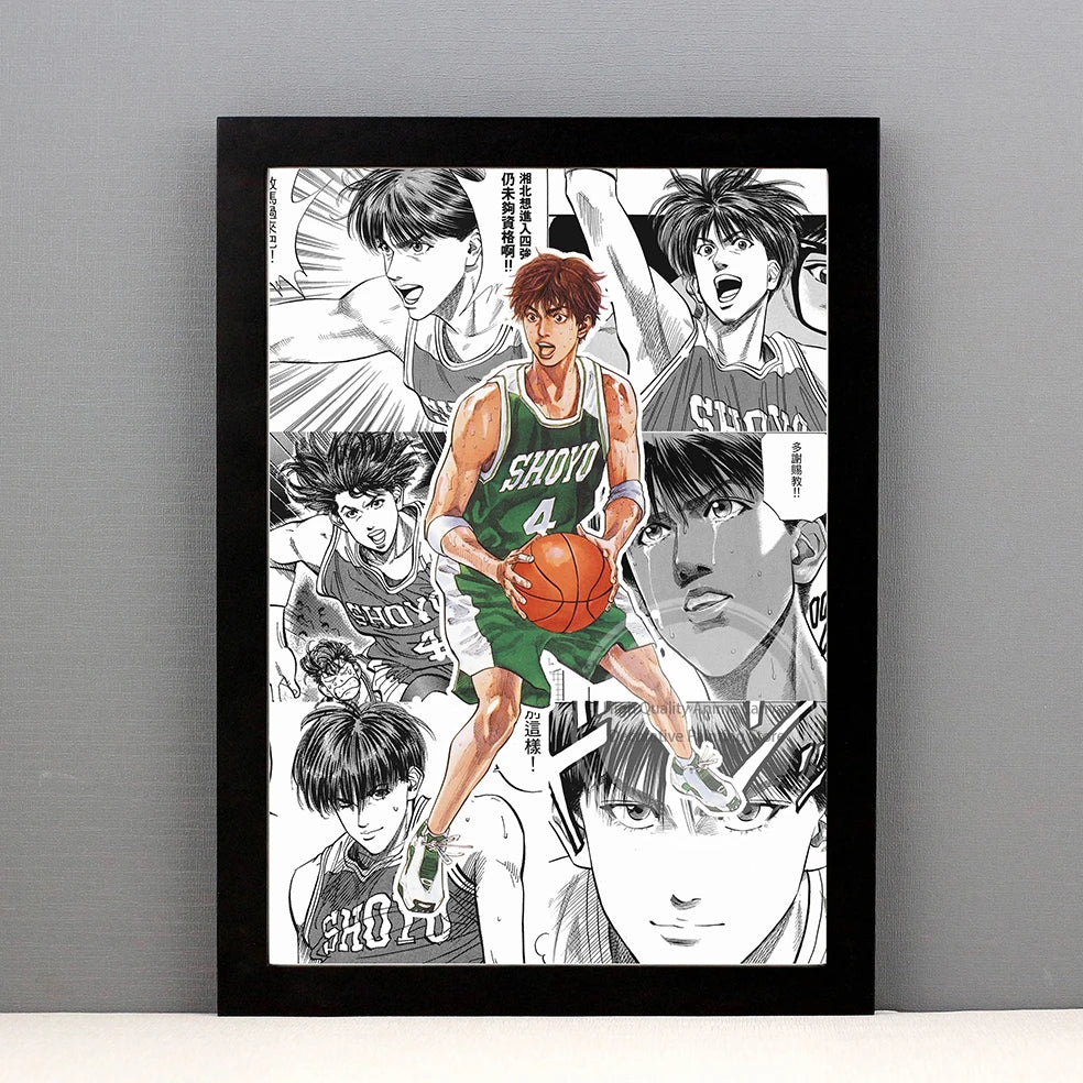 Slam Dunk Manga Art Poster