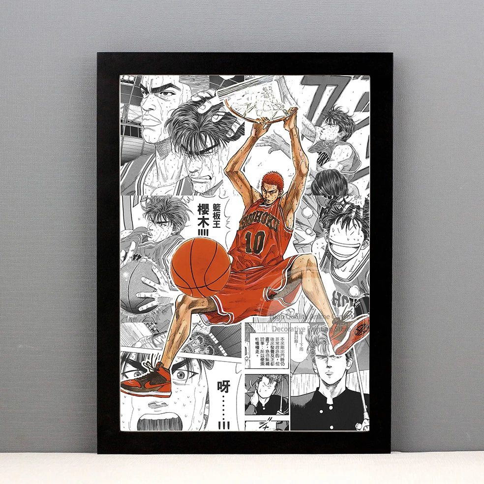 Slam Dunk Manga Art Poster