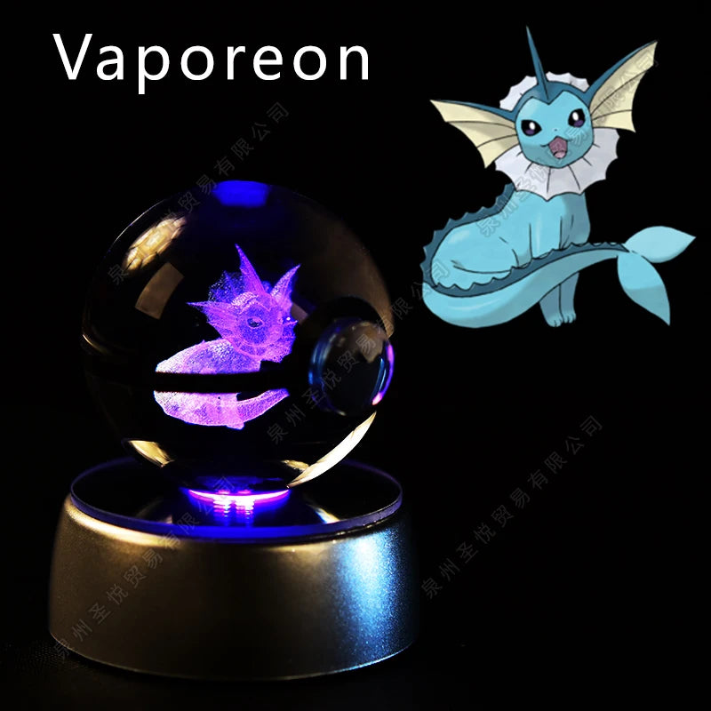 Pokemon Crystal Ball 3D Night Light Lamp