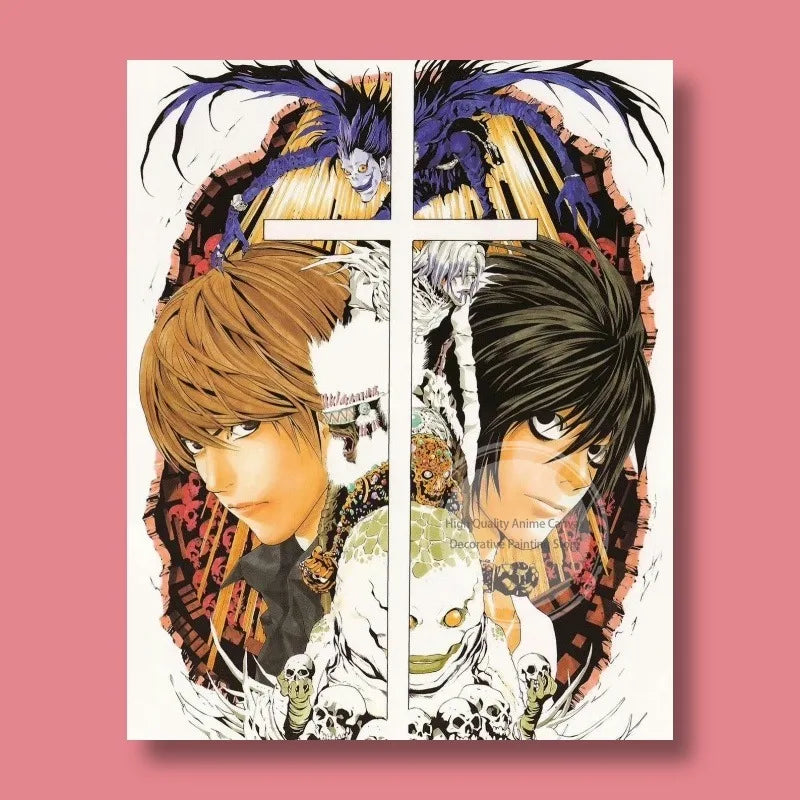 Death Note Light Yagami & L Anime Poster