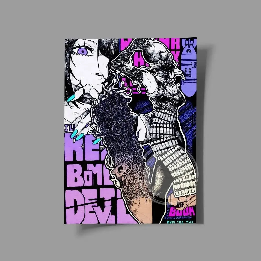 Chainsaw Man Reze Arc Wall Art Print