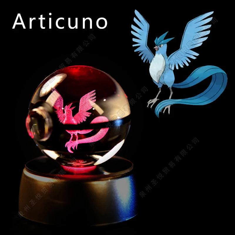Pokemon Crystal Ball 3D Night Light Lamp