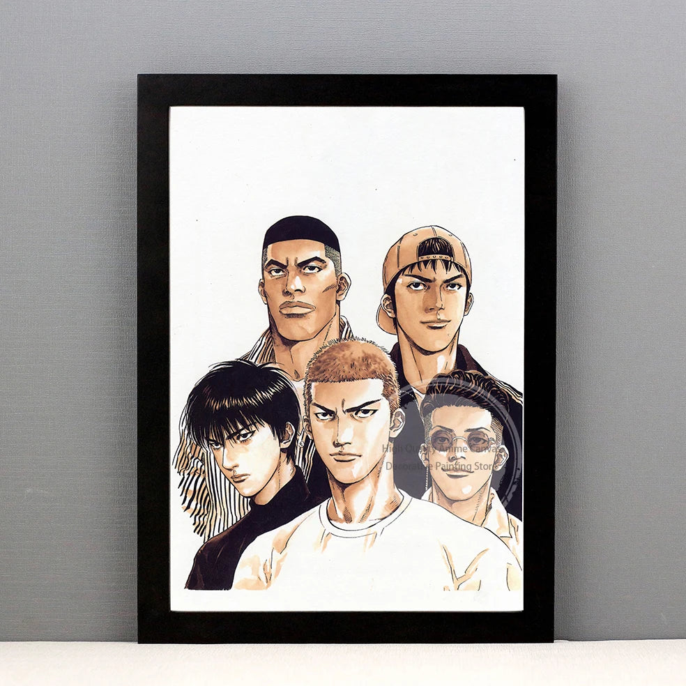Slam Dunk Manga Art Poster