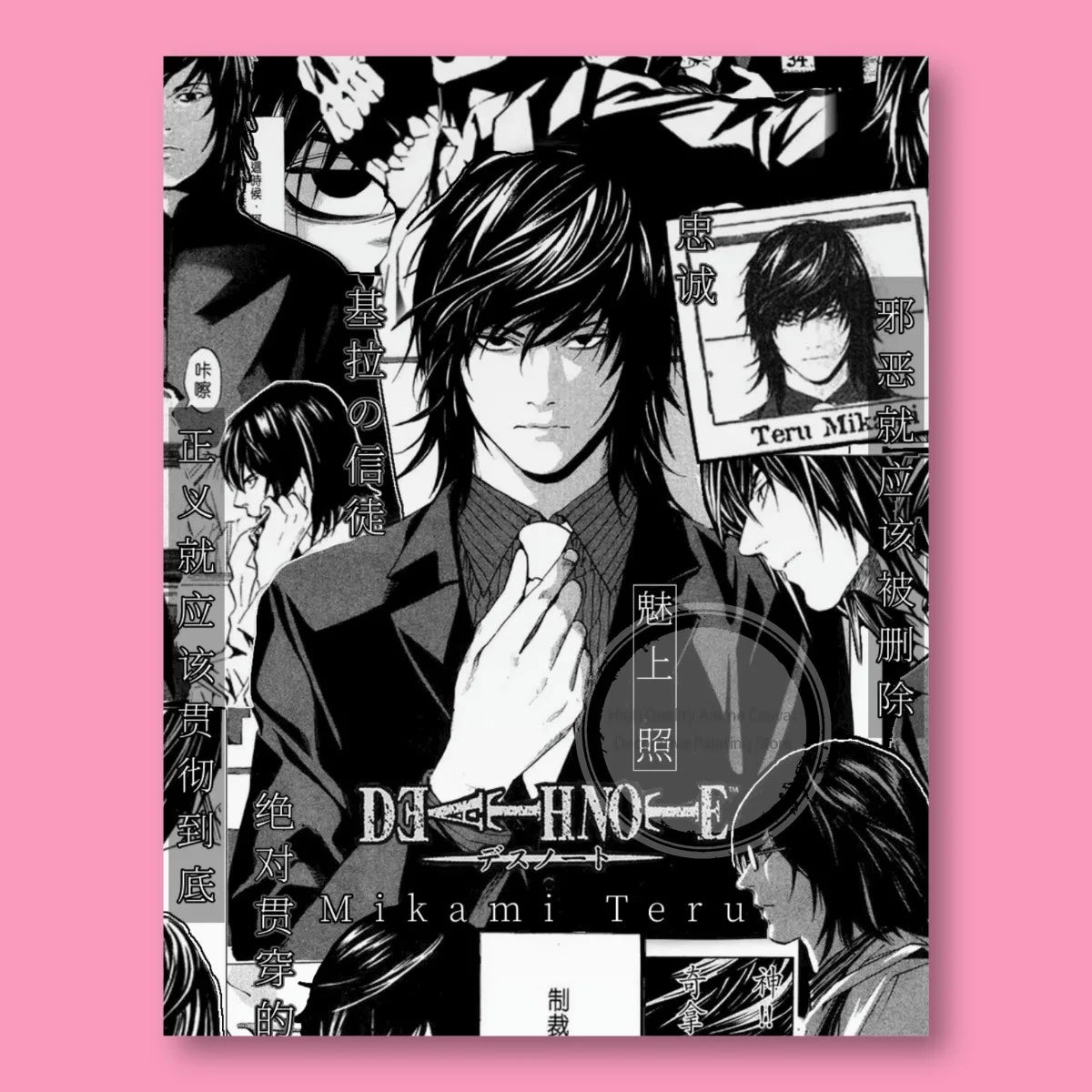 Death Note Light Yagami & L Anime Poster