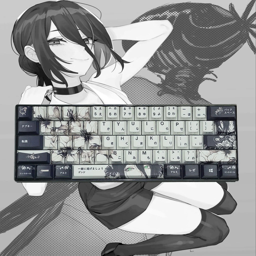 Reze Anime PBT Keycaps