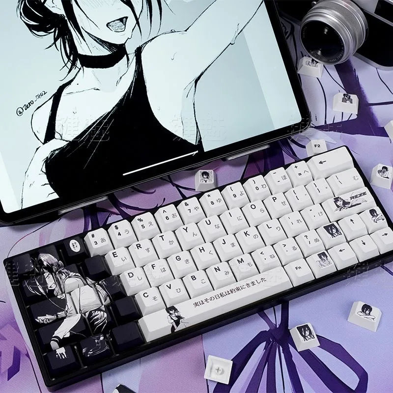 Reze Anime PBT Keycaps