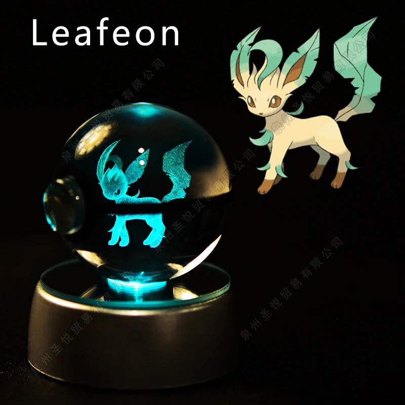 Pokemon Crystal Ball 3D Night Light Lamp