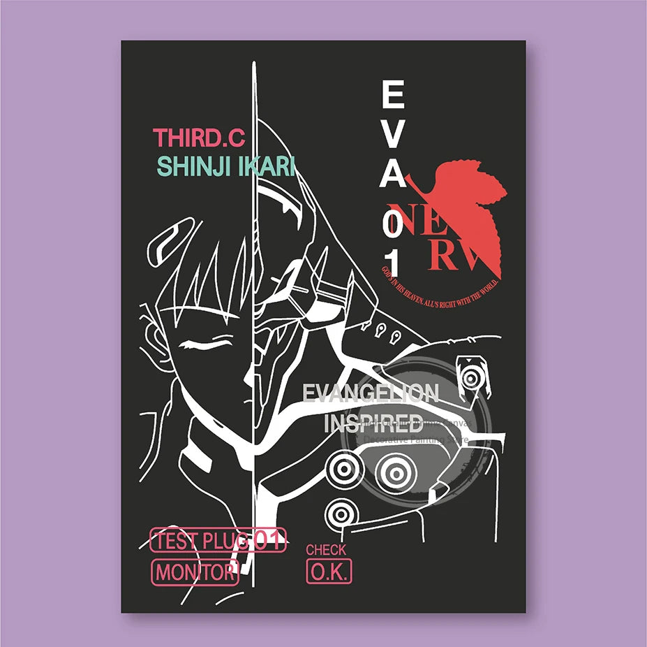 Neon Genesis Evangelion EVA Poster