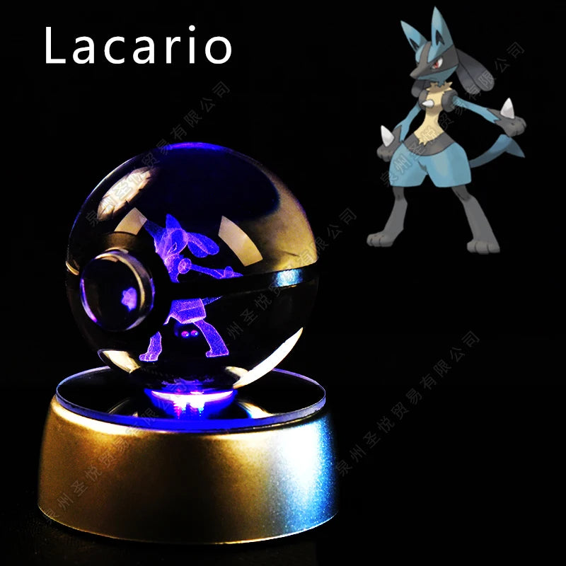 Pokemon Crystal Ball 3D Night Light Lamp