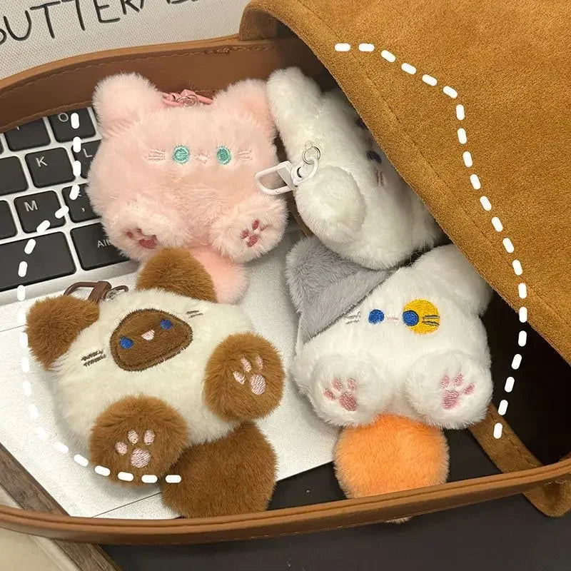 Long Tail Cat Plush Keychain