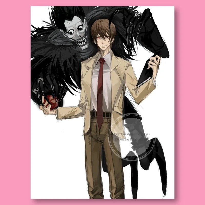 Death Note Light Yagami & L Anime Poster