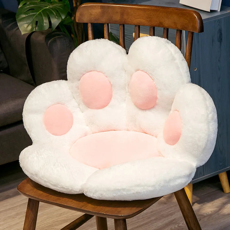 70×60cm Cat Paw Plush Cushion – Soft Floor Pillow