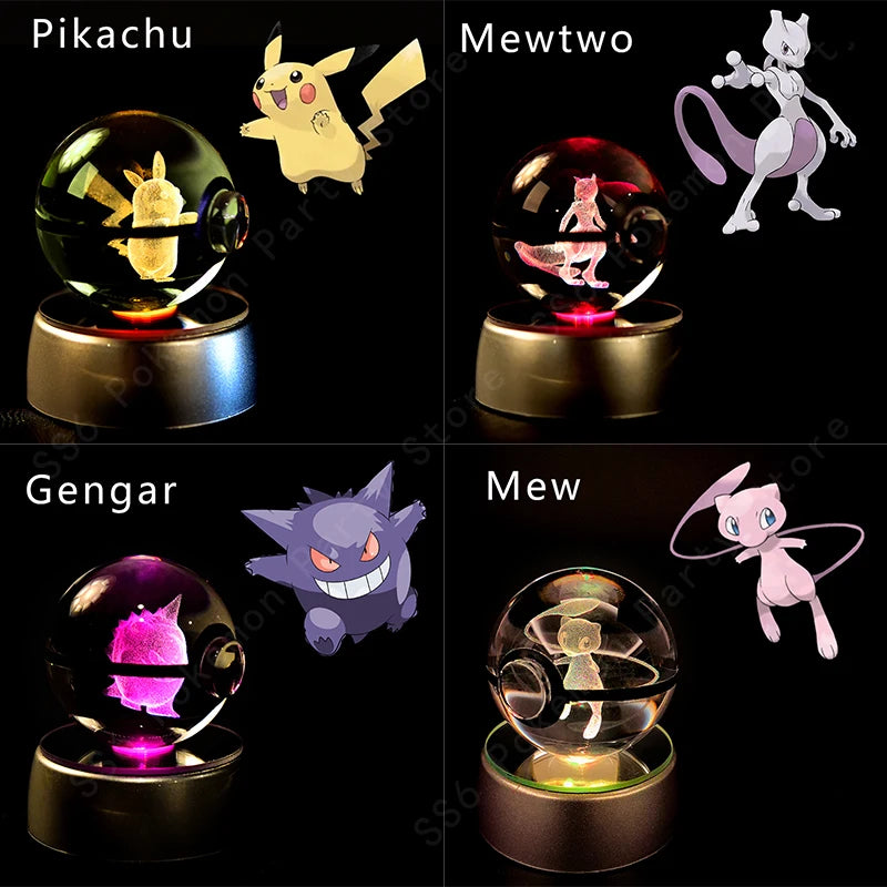 Pokémon 3D Crystal Ball Night Lamp