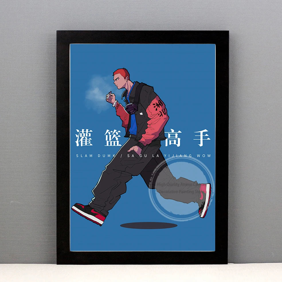 Slam Dunk Manga Art Poster