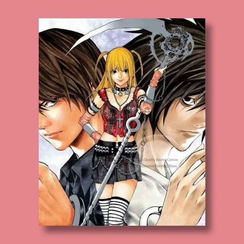Death Note Light Yagami & L Anime Poster