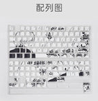 Kaneki Ken Translucent PBT Keycaps – 130 Keys Cherry Profile (MX)