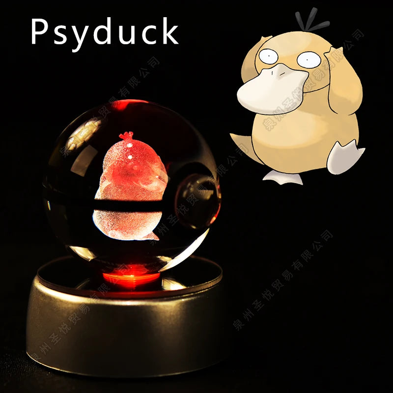 Pokemon Crystal Ball 3D Night Light Lamp