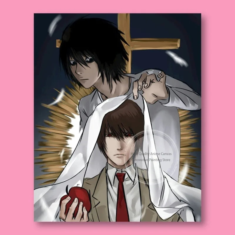 Death Note Light Yagami & L Anime Poster