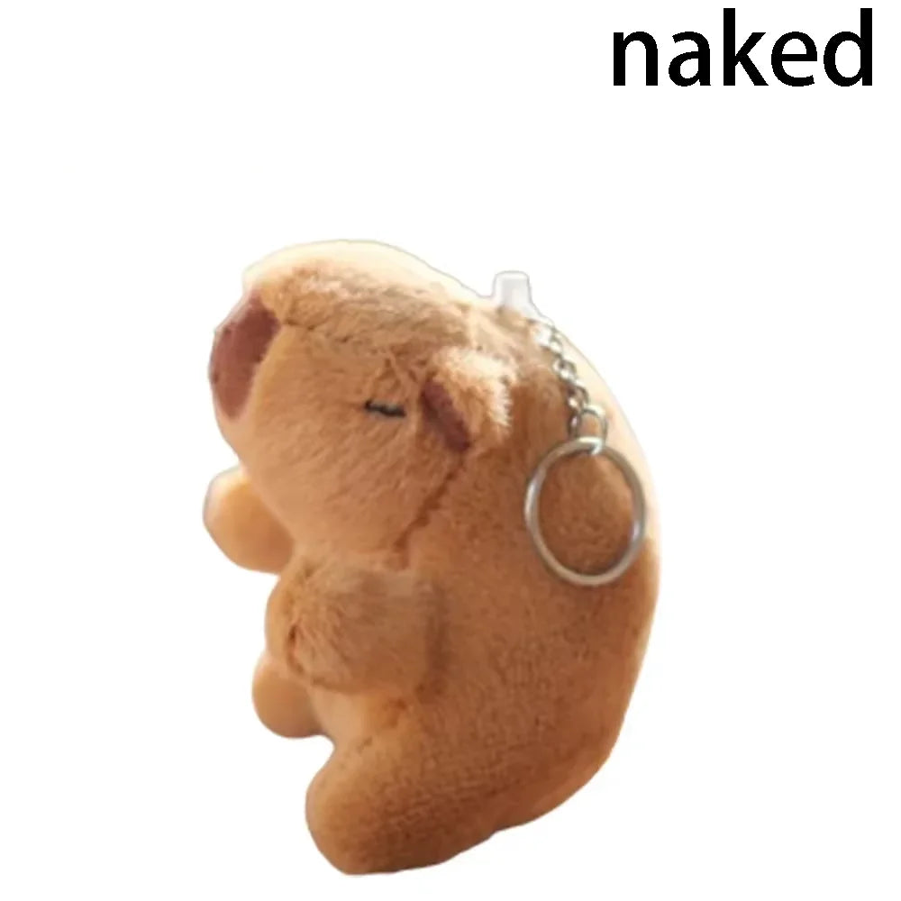Capybara Plush with Strawberry – Kawaii Stuffed Toy