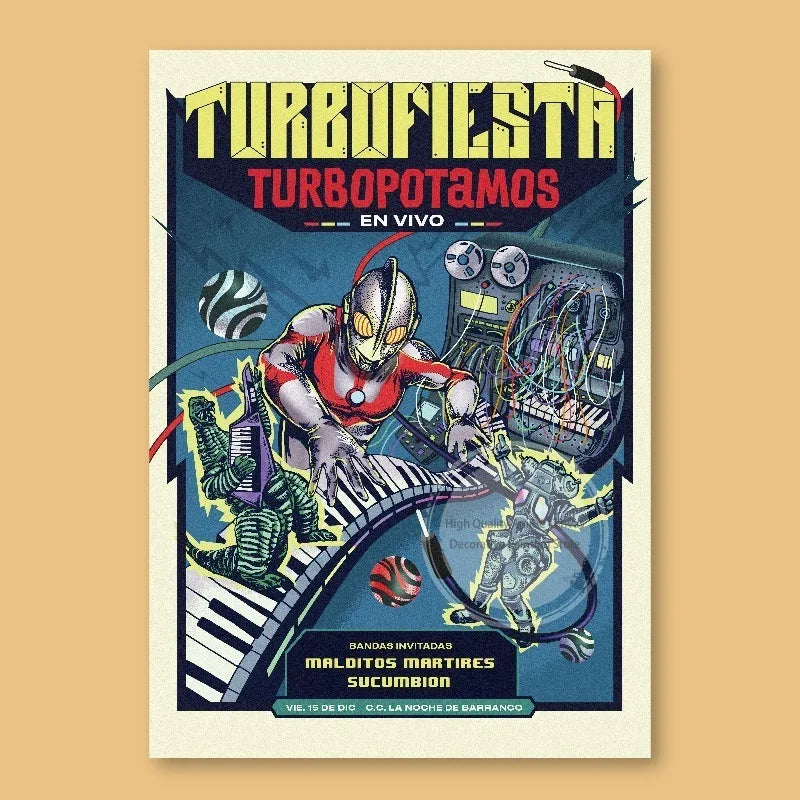 Ultraman Retro Anime Poster