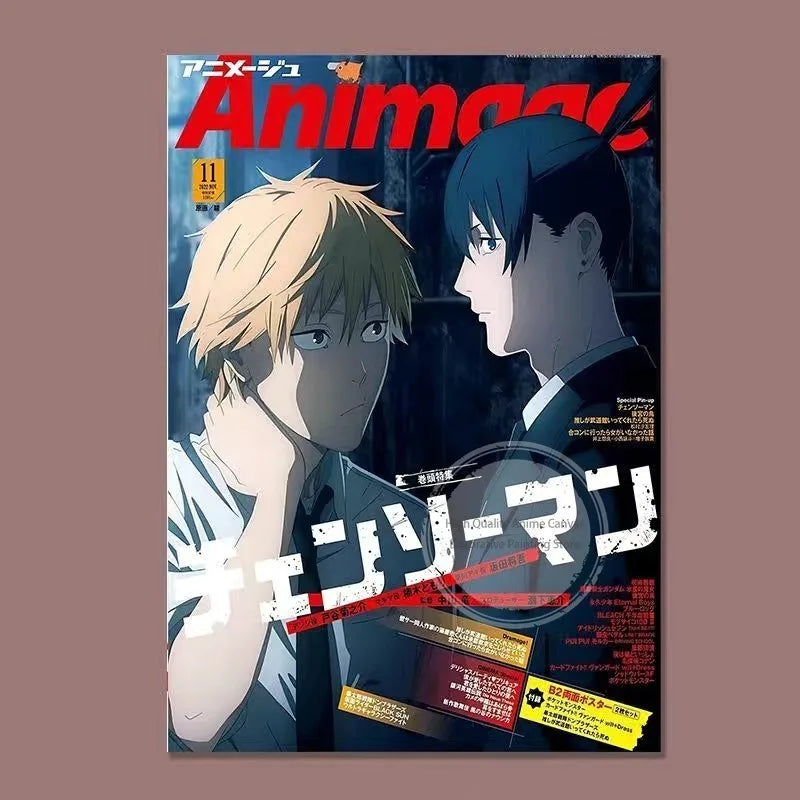 Chainsaw Man Anime Magazine-Style Poster