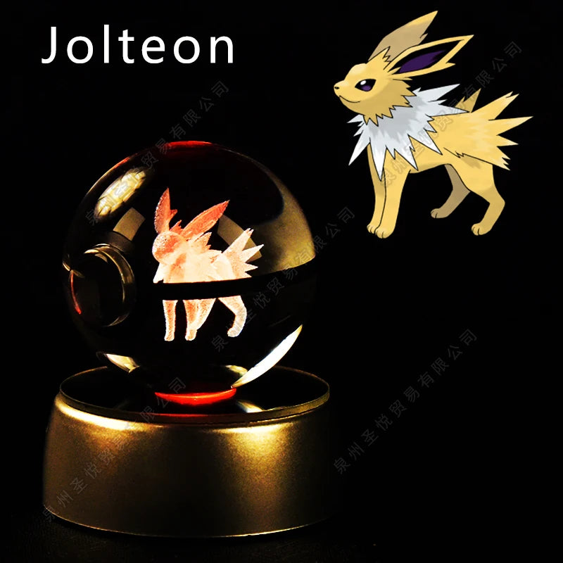 Pokemon Crystal Ball 3D Night Light Lamp