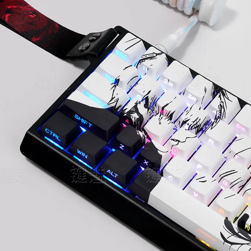 Kaneki Ken Translucent PBT Keycaps – 130 Keys Cherry Profile (MX)