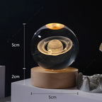 Unique 3D Crystal Ball Galaxy Lamp