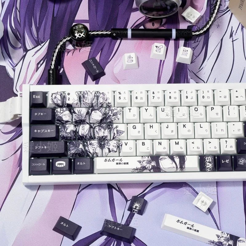 Reze Anime PBT Keycaps