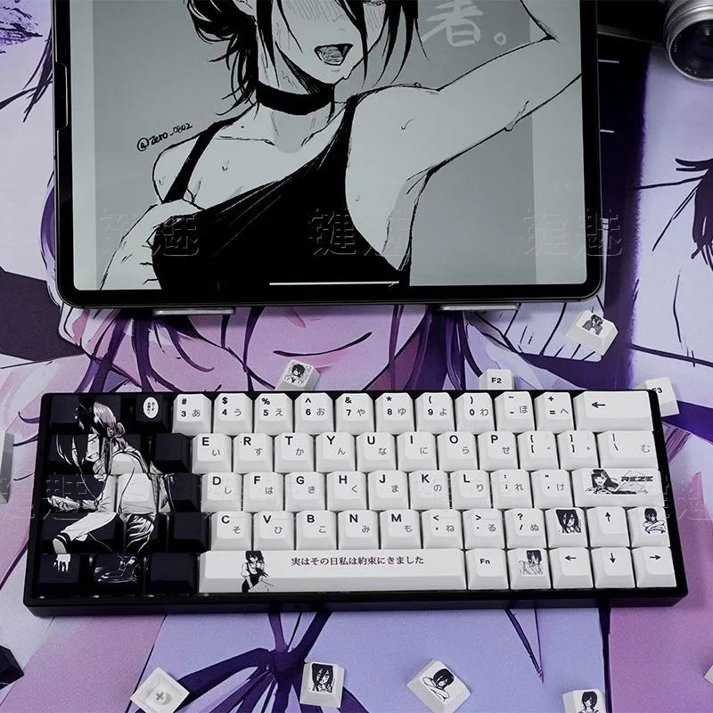 Reze Anime PBT Keycaps