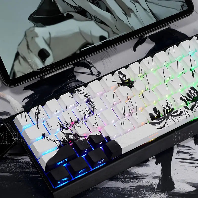 Kaneki Ken Translucent PBT Keycaps – 130 Keys Cherry Profile (MX)